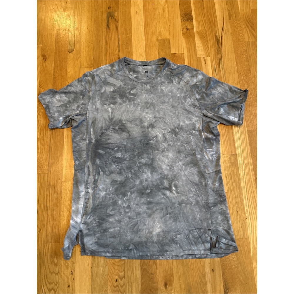 Lululemon Men's Shirt L98-021/LTT Tie Dye Gray "Better Everyday" Size XXL